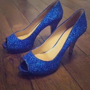 Nine West Blue Heels Wedding Shoes -Something blue